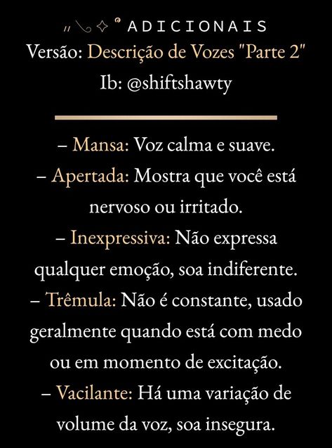 Descrição de Vozes para sua Dr Script Doctor, Book Writing Inspiration, Book Writing Tips, Writing Life, Writing Tools, Writing Inspiration, Study Tips, Creative Writing, Writing Tips