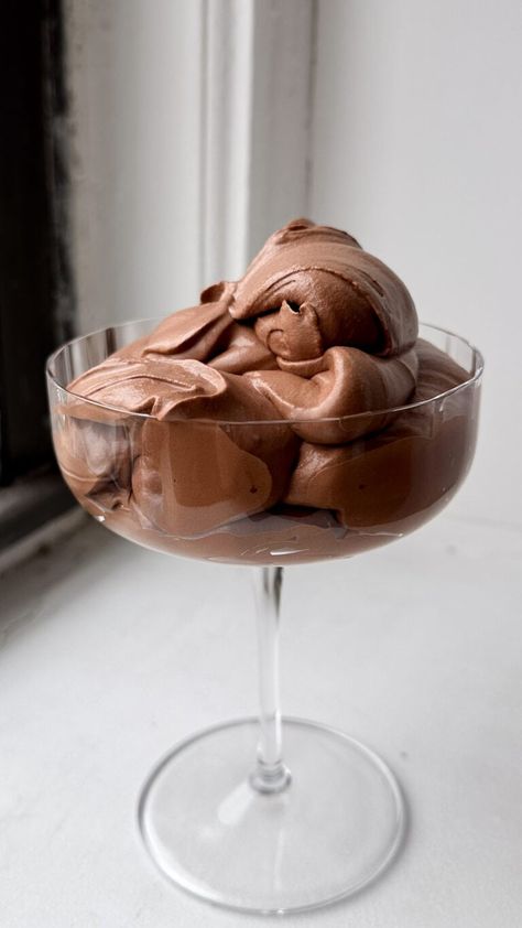 Dark Chocolate Mousse • Red Currant Bakery Chocolate Mousse Aesthetic, Pretty Dessert Recipes, Homemade Mousse, French Chocolate Mousse, Black Forest Brownies, Hot Chocolate Cake, Dark Chocolate Desserts, Mocha Mousse, Dessert Mousse