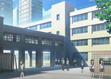 #School can be a nice place as well. Don’t believe it? Check it out!    #BackToSchool #HabatakiHighSchool #Anime #Fun #Summer Anime Interior, Japan School, Wallpaper Japanese, Manga School, School Background, Japanese High School, Episode Interactive Backgrounds, Anime Places, Anime High School