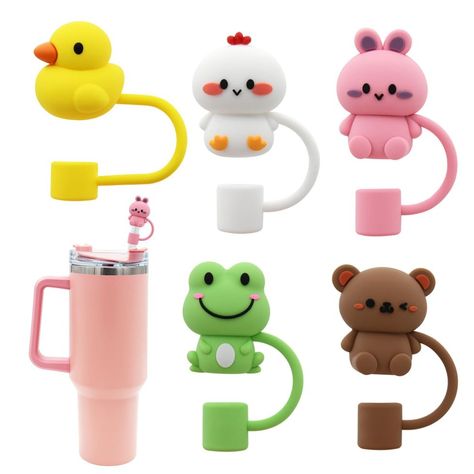 Straw Cover Cap Cute Stanley, Cup Toppers, Tumbler Handle, Straw Cover, Cup Accessories, 40 Oz Tumbler, Dust Plug, E 40, Cup With Straw