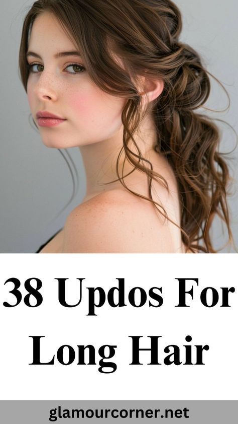 Long Easy Updo Hairstyles, Long Hairstyles For A Wedding Guest, Long Hair Updos For Prom, Wedding Guest Hairstyle Tutorial, Classic Hairstyles For Long Hair, Easy Updos For Long Wavy Hair, Occasion Hairstyles Long, Diy Formal Hairstyles For Long Hair, Wedding Guest Hair Styles For Long Hair