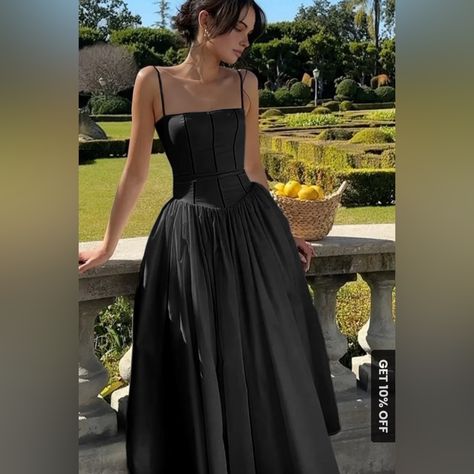 Black charro quince dress