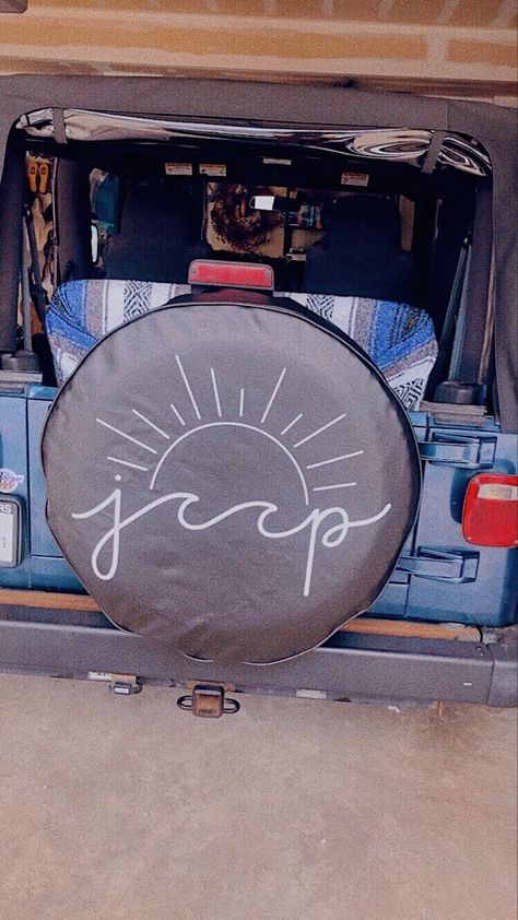 Jeep Tire Covers, Blue Jeep Wrangler Aesthetic, Jeep Wheel Cover, Jeep Wrangler Aesthetic, Wrangler Aesthetic, Country Seat Covers, Jeep Wrangler Tire Covers, Jeep Wrangler Seat Covers, Jeep Covers