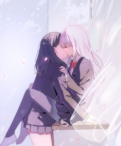 Ssss Gridman, Anime Illustration, Yuri Manga, Lesbian Art, Yuri Anime, Anime Girlxgirl, Anime Kiss, Cute Cartoon Wallpapers, Anime Love