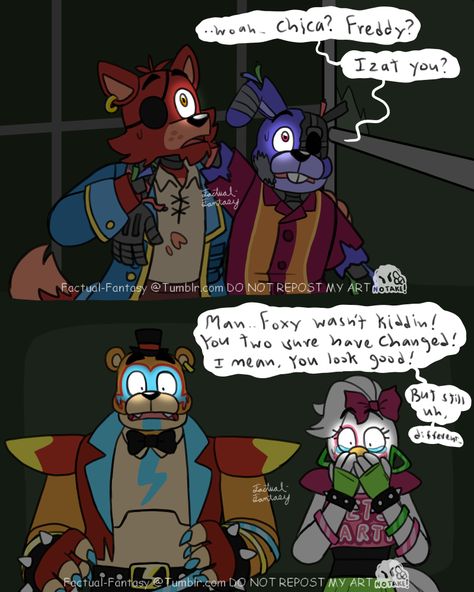 Bonnie And Foxy, Fnaf Foxy, Bi Flag, Fnaf Freddy, Mlp Fan Art, Fnaf 1, Fnaf Comics, Fnaf Memes, Security Breach