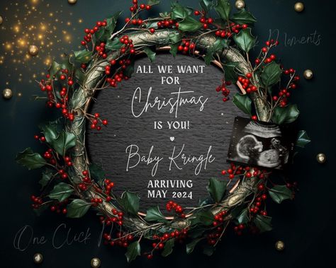 Magical Christmas Pregnancy Announcement Digital, Christmas Wreath Baby Announcment, Simple December Instagram Baby Reveal Editable Template Xmas Pregnancy Announcement, I’ll Be Home For Christmas Baby Announcement, Pregnancy Announcement Baby Due December, Pregnant Announcement Christmas, Christmas Theme Pregnancy Announcement, Christmas Baby Announcement, Pregnancy Announcement Template, Instagram Baby, Christmas Pregnancy Announcement