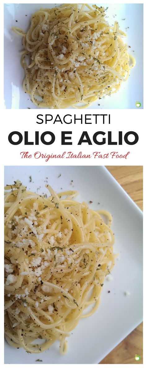 Linguini With Olive Oil And Garlic, Linguini Aglio Olio, Olive Oil Noodles, Spaghetti Olio, Italian Fast Food, Pasta Garlic, Oil Noodles, Resep Pasta, Best Pasta