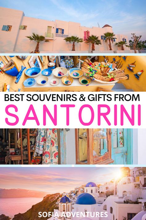 Going to Santorini, Greece? Here are the best Santorini souvenirs you to bring home with you! traditional Santorini souvenirs | authentic Santorini souvenirs | Santorini gifts | Santorini gifts for her | Santorini gifts for him | what to bring back from Santorini | what to buy in Santorini | Santorini shopping tips | where to shop in Santorini | greece souvenirs | where to shop in greece | greece gifts | greece souvenirs for kids | Santorini gifts for children | greece souvenirs for children Best Souvenirs From Greece, Shopping In Santorini Greece, What To Buy In Greece, Santorini Souvenirs, Shopping In Greece, Santorini Shopping, Greece Shopping, Greece Souvenirs, Greek Cruise