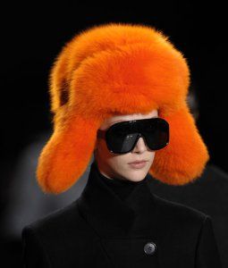 Do I need to say about this? You're ALL thinking what I'm thinking aren't you? You NEED one of these don't you? This one is from Michael Kors. I think we could start a new trend. And here's a free faux fur trapper hat pattern you could use: http://seekatesew.blogspot.com/2012/10/faux-fur-trapper-hat-free-pattern.html from See Kate Sew.....you know you want one....heck, I want one and it's currently 80 degrees plus here in Phoenix already. I'll shut up now.....Bowie Hair Hat!! Michael Kors Fall, Orange Hats, Fabulous Furs, Orange Is The New, Orange Crush, Orange Is The New Black, Fur Hat, Orange Fashion, Fur Fashion