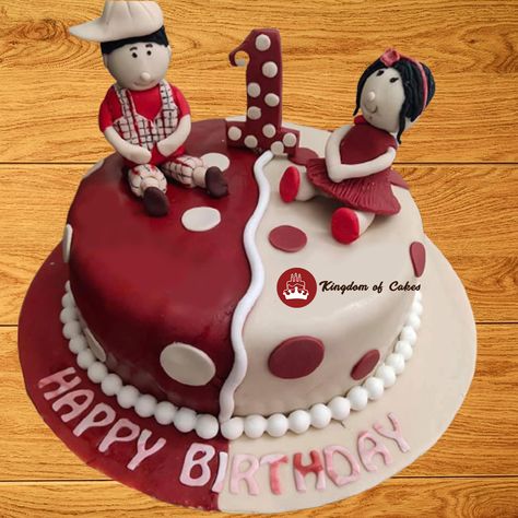 Happy 1st Birthday Tire Cake, Twin Birthday Cakes, Customized Cake, Twins Cake, Happy 1st Birthday, 3d Cakes, Easy Cake Decorating, Cake Online, Happy 1st Birthdays