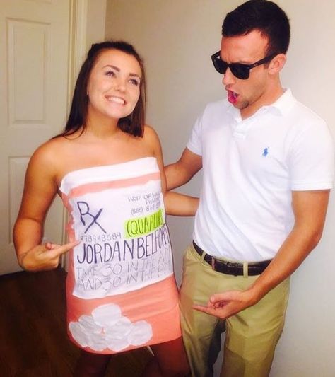 Wolf of Wall Street Halloween Costumes Sorority, Street Couple, Sorority Girls, Unique Couple Halloween Costumes, Funny Couple Halloween Costumes, Diy Couples Costumes, Jordan Belfort, Diy Costumes Women, Halloween Coustumes