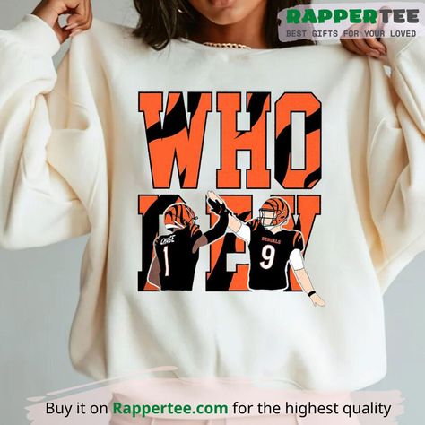 Bengals Sweatshirt Cricut, Joe Burrow Shirt, Bengal Football Shirts, Cute Bengals Shirt, Bengals Merch, American Football Shirt, Joe Burrow, Cincinnati Bengals, Embroidered Sweatshirts