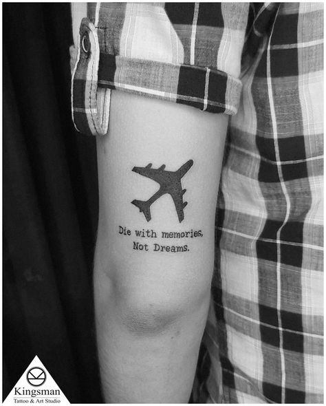 Tattoo Ideas For Men Traveling, Airplane Tattoos Men, Tattoo Airplane Travel, Travelling Tattoos Men, Pilot Tattoo Aviation, Plane Tattoo Men, Aviation Tattoos For Men, Airplane Tattoo Men, Airplain Tattoo