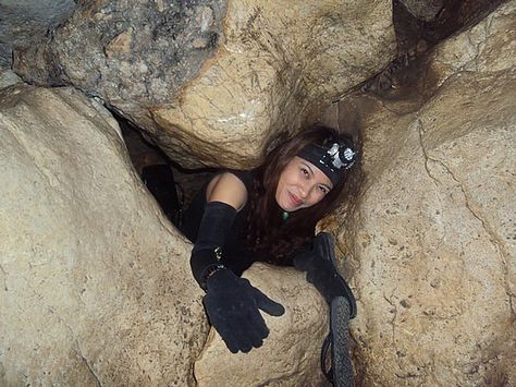 spelunker at sumaging cave Spelunking Aesthetic, Cave Climbing, Cave Photos, Cave Diving, Before I Sleep, Elephant Journal, Hiking Aesthetic, Caving, Small Places