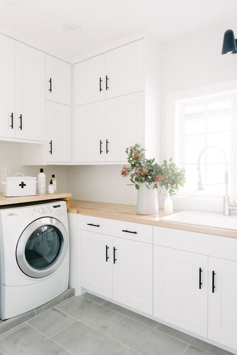 Remodel Laundry Room, Laundry Room/mudroom, White Laundry Rooms, Laundry Room/mud Room, Dream Laundry Room, Laundry Room Renovation, Laundry Design, Laundry Room Inspiration, Laundry Room Remodel