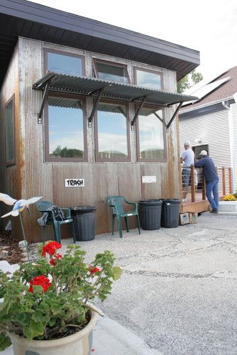 Love this corrugated metal awning! Metal Awning, Door Awnings, Metal Siding, Window Awnings, House Siding, Corrugated Metal, Pergola Plans, Metal Building Homes, Pergola Shade