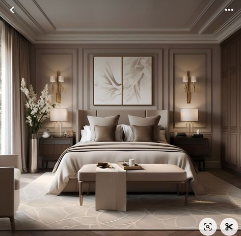 Bedroom Ideas Luxury, Sleeping Quarters, تصميم داخلي فاخر, Modern Luxury Bedroom, Classy Bedroom, Dekorasi Kamar Tidur, Luxury Bedroom Master, Classic Bedroom, Couple Bedroom