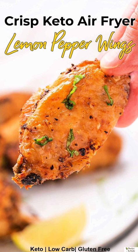 Crisp Keto Air Fryer Lemon Pepper Wings Air Fryer Lemon Pepper Wings, Primal Living, Lemon Pepper Chicken Wings, Keto Coffee Recipe, Lemon Pepper Wings, Garlic Parmesan Chicken Wings, Keto Air Fryer, Keto Appetizers, Fitness Plans