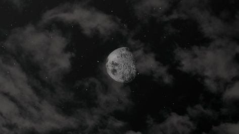 Dark Night, The Sky, Laptop, Moon