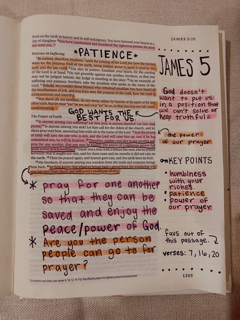 Bible Study Notes Kjv, Habbakuk Bible Study, James Bible Study Notes, Note Taking Bible Ideas, Things To Write On The Side Of Your Bible, Where To Read In The Bible, Verses To Highlight In Bible, Bible Lessons For Adults, Bible Journaling In Bible