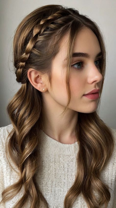 Rock Your Look with Hairstyles For Teens Christmas crown hairstyle 💅 Cute Christmas Hairstyles For Teens, Christmas Hairstyles For Teens, Cute Christmas Hairstyles, Crown Hairstyle, Christmas Crown, Lasting Curls, Hairstyles For Teens, Long Lasting Curls, Christmas Hairstyles