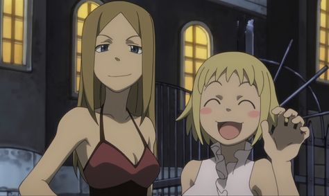 Liz And Patty Soul Eater Matching Pfp, Liz And Patty Soul Eater, Patty Soul Eater, Soul Eater Screencaps, Soul Eater Matching Pfp, Patty Thompson, Liz And Patty, Thompson Twins, Soul And Maka