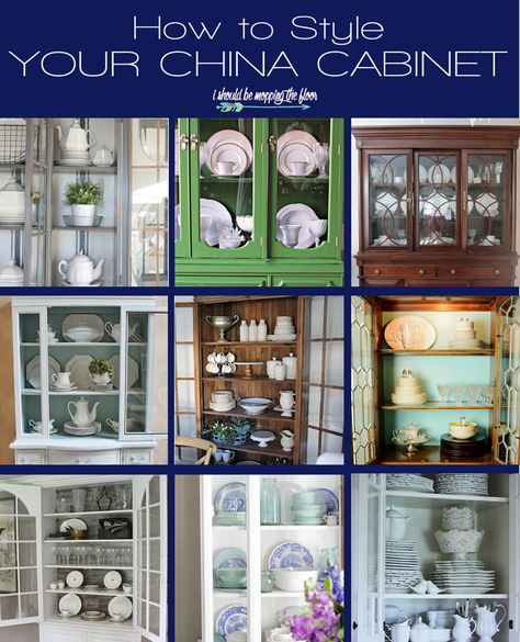 China Cabinet Styling Ideas | From traditional to modern to fun farmhouse styling...there's a china styling idea for everyone! Decorating Around A China Cabinet, Arranging China In A China Cabinet, Casual China Cabinet Display, How To Make A China Cabinet Look Modern, Decorating A China Cabinet Ideas, Organize China Cabinet Display, Arrange China Cabinet Display, How To Decorate A China Cabinet Display, How To Organize China Cabinet