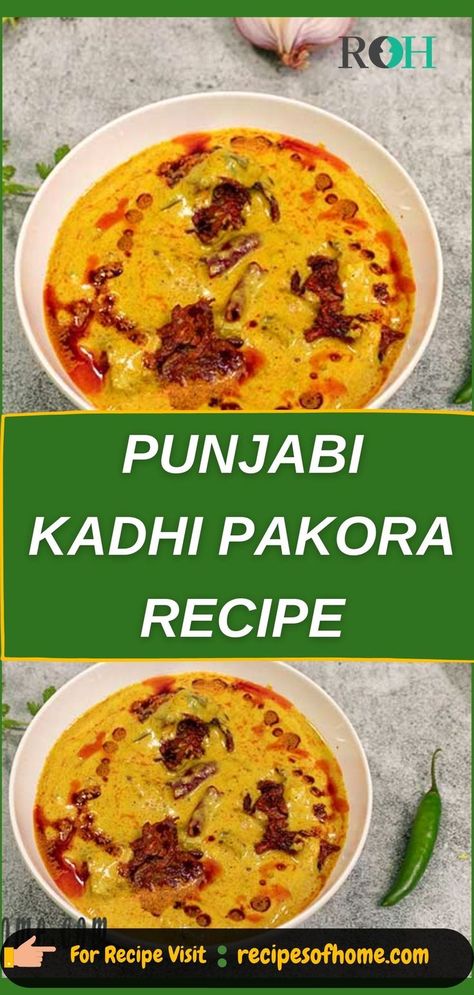 kadhi pakora , kadhi recipe , punjabi kadhi pakora