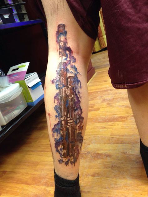 Sick bassoon tat! Angel Tattoo Wings, Dice Tattoo Ideas, Dice Tattoos, Tattoo Wings, Frozen Scallops, Dice Tattoo, Slim People, Bassoon, Angel Tattoo