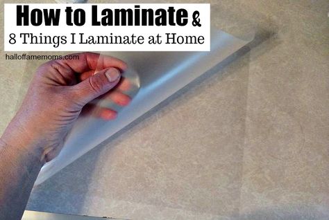 How To Laminate Paper, How To Laminate Without A Laminator, Diy Laminate Paper, Things To Laminate, Laminator Crafts, Laminator Projects, Laminating Projects, Laminating Crafts, Laminating Machine