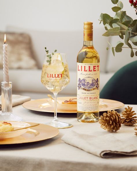 Lillet Winter Vive: A Tasty Holiday Tipple | Lillet Rose Spritz, Pernod Ricard, Long Drink, How To Make Drinks, Tonic Water, Delicious Fruit, Orange Slices, Classic Cocktails, Holiday Gathering