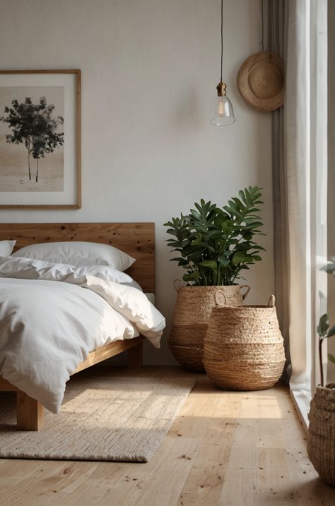 Modernism Bedroom, Bedroom Furniture Inspiration, Bedroom Inspirations Master, Neutral Bedroom Decor, Nordic Bedroom, Earthy Bedroom, Luxury Bedroom Design, Scandinavian Bedroom, Small Bedroom Decor