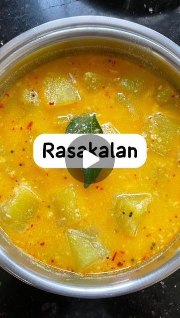 Saraswathy paati 👵🏻🧿 on Instagram: "Rasakalan (variation of Mor Kuzhambu) 🥘🥒🥭  Rasakalan – the lesser known cousin of Mor kuzhambu. This dish is very similar to mor kuzhambu but distinct in its own way - because of the use of raw mango.  It is a delectable South Indian curry that hails from the state of Kerala - A traditional dish that holds a special place in Kerala’s rich culinary heritage. It is a unique combination of yogurt, coconut, and vegetables of your choice; cooked together to create a creamy and flavorsome curry. This simple recipe tastes wonderful with plain rice and mezhukuperatti (curry) and even chapatis / roti.  I have given a list of veggies that you can make this dish with.  Vegetables that can be used- 1.  Pumpkin 2.  Ash Gourd 3.  Raw Banana 4.  Yam 5.  Drumstick Ash Gourd Recipes, South Indian Vegetable Recipes, Raw Banana Recipes Indian, Raw Mango Recipes Indian, Pumpkin Recipes Indian, Kerala Food Recipes, Raw Mango Recipes, Banana Recipes Indian, South Indian Curry