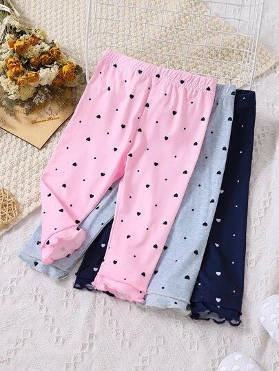 Heart Leggings, Fabric Heart, Baby Bottoms, Casual Fall Outfits, Baby Clothing, Heart Print, Girls Clothing, Casual Fall, Fashion Online Shop