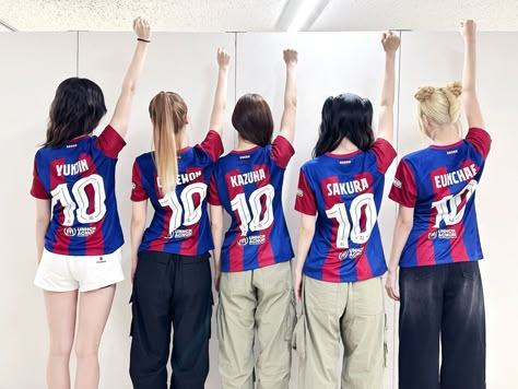 Impossible Is Nothing, Barcelona Jerseys, Lee Sserafim, Eunchae Le Sserafim, Nakamura Kazuha, Sakura Miyawaki, Barcelona Fc, Huh Yunjin, Miyawaki Sakura