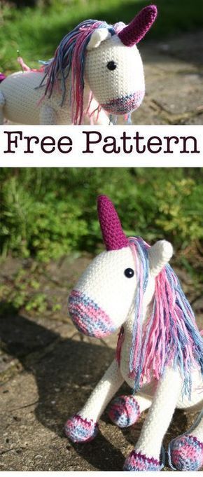 Crochet Unicorn By Lucy Kate - Free Crochet Pattern - (lucykatecrochet) Crocheted Unicorn, Crochet Unicorn Blanket, Crochet Unicorn Pattern Free, Crochet Unicorn Pattern, Unicorn Blanket, Butterfly Mobile, Free Yarn, Crochet Unicorn, Unicorn Pattern