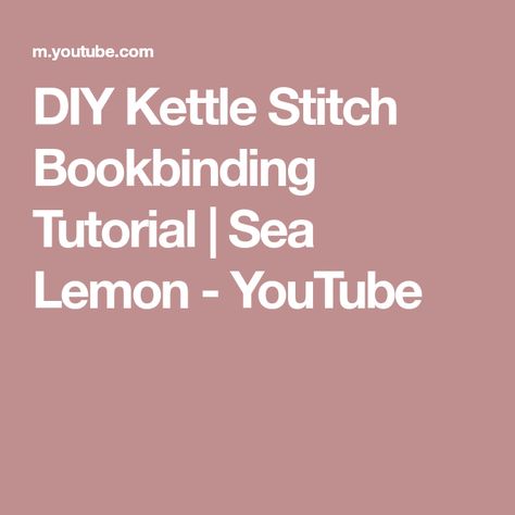 Book Binding Tutorial, Saddle Stitch Binding, Stitch Binding, Handmade Journals Diy, Bookbinding Tutorial, Ring The Bell, Binding Tutorial, Diy Chain, Saddle Stitch