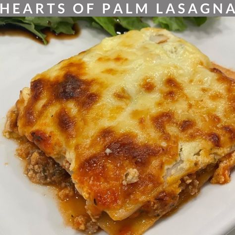 Hearts Of Palm Lasagna, Palm Hearts, Plain Pasta, Chicken Spinach Lasagna, Roasted Vegetable Lasagna, Lasagna Cups, Traditional Pasta, Healthy Eating Inspiration, Comforting Dinner