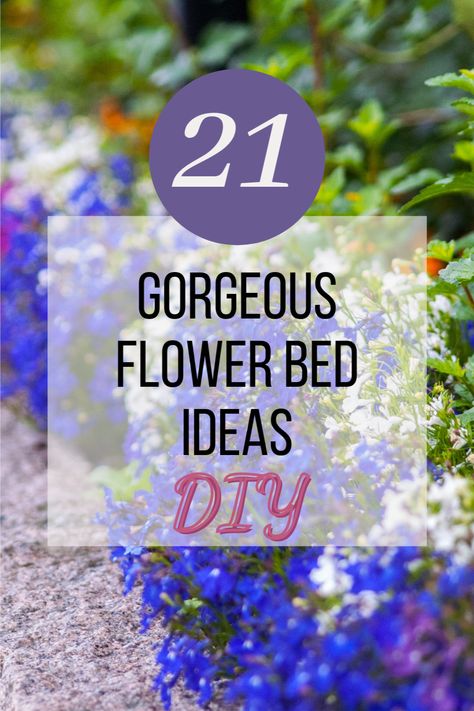 HEY EVERYONE! CHECK OUT 21 BEST FLOWER BED IDEAS TO DIY! LEARN WHICH FLOWERS ARE BEST TO PLANT AND WHICH LANDSCAPING DESIGNS LOOK THE BEST. WETHER YOU ARE TRYING TO UPGRADE YOUR BACKYARD LANDSCAPING OR THE FRONT OF YOUR HOUSE UNDER YOUR WINDOWS, WE HAVE IDEAS FOR YOU. WE HOPE YOU LOVE THIS POST! #DIY #ROCKS #LANDSCAPINGBACKGROUND #LANDSCAPINGPLANTERBOXES #LOWMAINTENCE #UNDERWINDOW #DIYLANDSCAPINGDESIGN #LANDSCAPINGGARDENEDGING Under Window Flower Bed, Flower Bed Ideas Backyard, Layered Flower Bed Ideas, Diy Flower Beds In Front Of House, Raised Bed Flower Garden Ideas, Under Window Landscaping, Raised Flower Beds In Front Of House, Backyard Flower Bed Ideas, Flower Bed Ideas In Front Of House