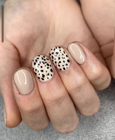 Ascetic Nail Design, Gel Polish Nail Designs Winter, Tier 1 Nail Art, Oatmeal Nails, Black And Neutral Nails, Cute Boho Nails, Fun Neutral Nails, Fun Dip Nails, Mexico Nails Designs