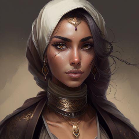 Character Concept Design, Character Design Female, Persian Warrior, Female Character Inspiration, Fantasy Portraits, Character Wallpaper, Art Characters, High Fantasy, Fantasy Rpg