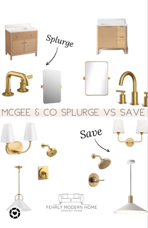 Bathroom Mcgee And Co, Studio Mcgee Powder Bathroom, Kohler Brushed Bronze Bathroom, Mcgee Home Bathroom, Studio Mcgee Kohler, Mcgee Powder Room, Studio Mcgee Bathroom Ideas, Mcgee Bathroom Ideas, Studio Mcgee Powder Room