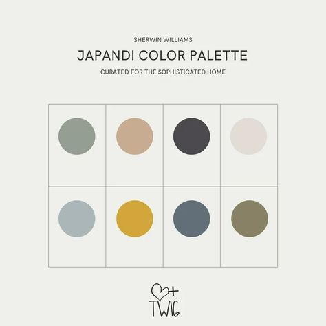 Japanese Scandinavian Paint Palette Whole Home Minimalist - Etsy Australia Japandi Colors 2022, Japanese Interior Design Color Palette, Japandi Interiors With Color, Japandi Branding, Japandi Paint Colors, Minimalist Paint Colors, Japandi Colour Palette, Japanese Interior Design Living Room, Color Palette Scandinavian