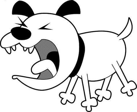 barking dog 1 Dog Training Barking, Dingbat Fonts, Calm Dogs, Best Dog Training, Cartoon Sketches, Cute Clipart, Watch Dogs, Older Dogs, Dog Barking