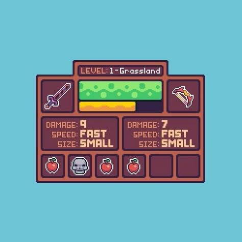 Piskel Art, Game Gui, Pixel Art Background, Pixel Art Tutorial, Cool Pixel Art, Pixel Art Characters, Pix Art, Pixel Design, Game Interface