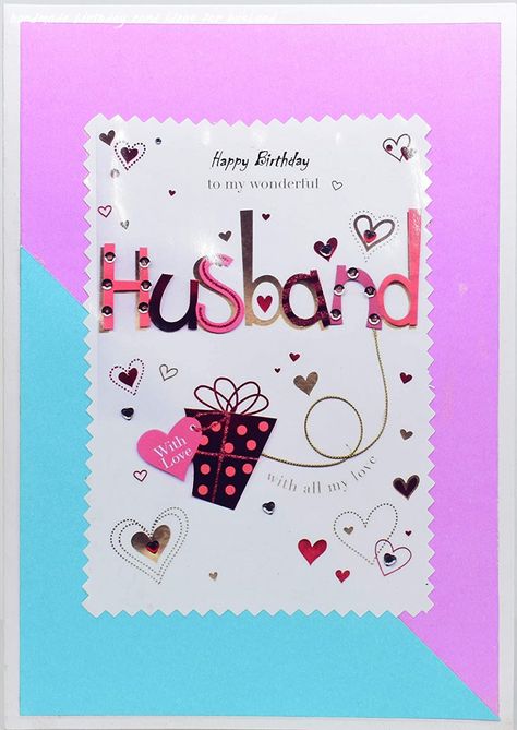 Birthday Card For Husband, Greeting Card Video, Birthday Wish For Husband, Love Birthday Cards, Happy Birthday Husband, Card For Husband, Husband Birthday Card, Anniversary Greeting Cards, Simple Birthday Cards