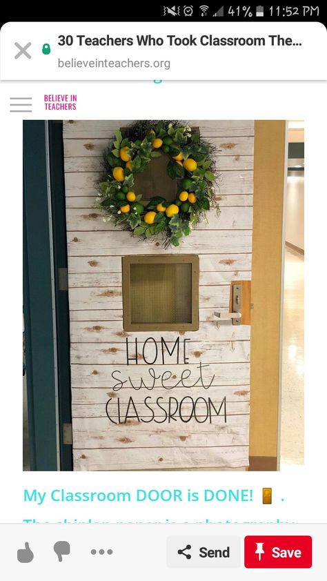 Home Sweet Classroom, Plants Classroom, Classroom Arrangement, Classroom Makeover, Modern Classroom, Teacher Doors, School Doors, Elementary Classroom Decor, Classroom Decor Themes