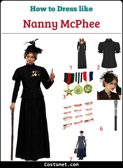 Nanny Mcphee Costume, Tooth Halloween Costume, Nanny Mcphee, Diy Costumes Kids, A Staff, Emma Thompson, Creative Costumes, Halloween 2022, Book Week