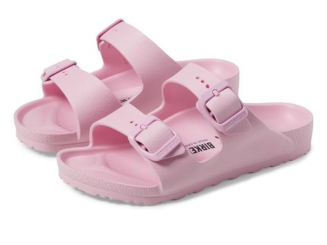 Kids Slide Shoes, Girls Birkenstocks, Kids Sandals Summer, Fondant Pink, Girls Sandals Kids, Arizona Eva, Kids Flip Flops, Birkenstock Shoes, Girls Shoes Kids