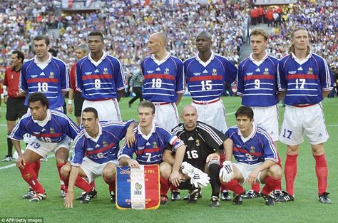 And in 1998, France has won the World Cup. I was playing in a Football academy and suddenly, I received so many opportunities to play in other countries and to be a pro: everybody was looking for young French players! France 1998 World Cup, Fabien Barthez, Lilian Thuram, Fifa World Cup France, France Jersey, 1998 World Cup, Mia Hamm, France National Team, Roberto Baggio